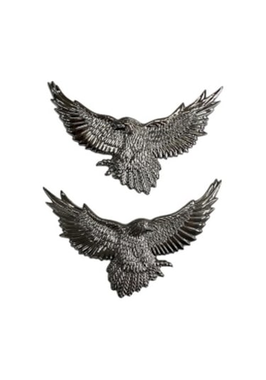 Kartal Arma Nikelaj Yapıştırma 2 Adet Sağ & Sol 14CmX9Cm