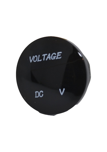 12v 24v Dc Voltmetre Yuvarlak Bombeli