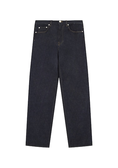 Loulou Studio Denim Pantolon Koyu Mavi