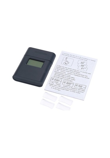 Pazly Test Temelleri Sürüş Nefes İle Gri Dijital Cihazı Cihazı Aydınlatmalı At-838 Arkadan Analiz Alkol Alkol - Fu