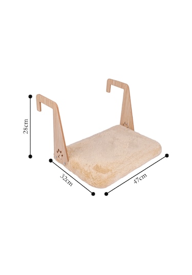 Gobypet Peluş Kalorifer Petek Radyatör Yatağı Geniş Kedi Köpek Kalorifer Yatağı + Paspas