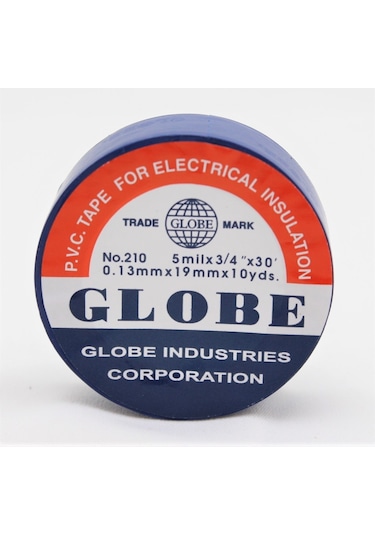 Globe Pvc Elektrik İzolasyon Bant "0.13x19x10yrds" Lacivert 10'lu Paket