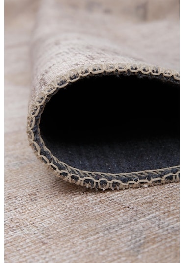 Artloop Jazz Şönil Dokuma Pamuk Polyester Bej Halı Al 15