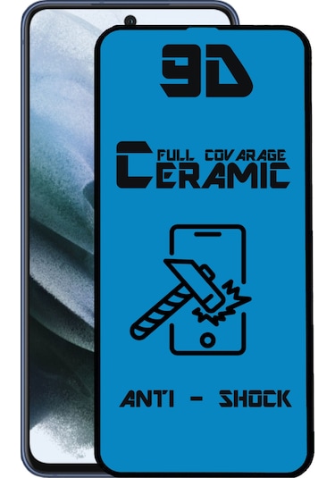 Samsung Galaxy Uyumlu S21 FE Tam Kaplayan Seramik Nano Esnek Ekran Koruyucu