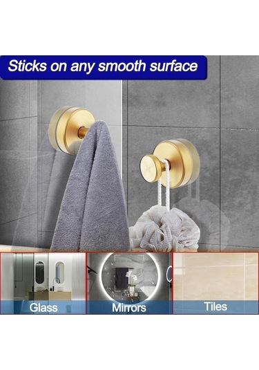 Besthome1 6.8kg Yük Kapasiteli Banyo Sucuklu Çekme Hook - Paslanmaz Çelik, Delme Yok, Siyah 4 Adet Siyah