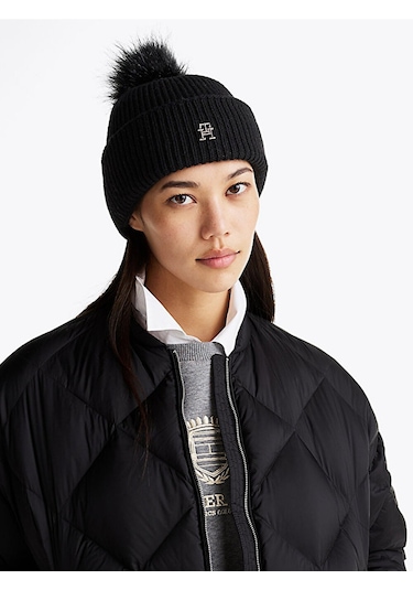 Tommy Hilfiger Tommy Hılfıger Kadın Bere Aw0aw16848-bds Siyah