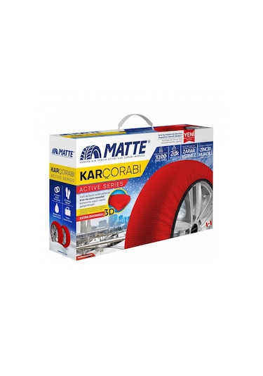 Matte Kar Çorabı Active Series Kırmızı X-Large