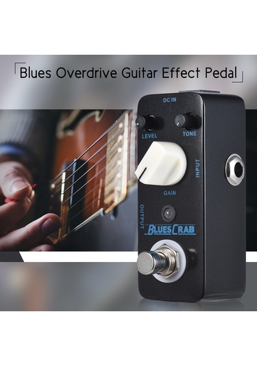 Mooer Blues Crab Blues Overdrive Gitar Efekt Pedalı Siyah