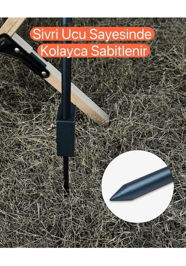 Shufa Katlanabilir Kamp Lamba Askısı Siyah