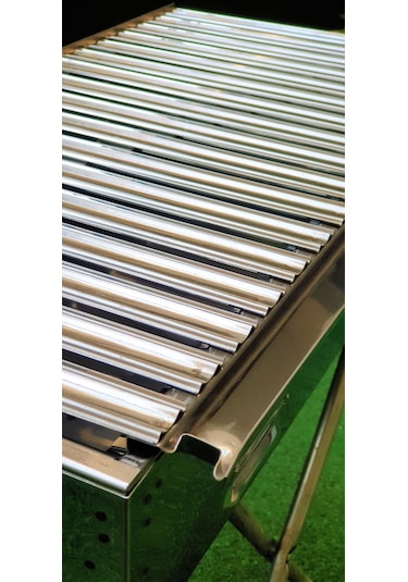 Paslanmaz Katlanabilir Ayaklı Mangal 50 Cm