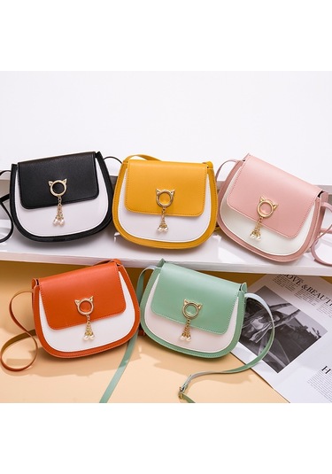 Jzcat Renk Bloklu Kadın Kemer Çantası - Yeşil