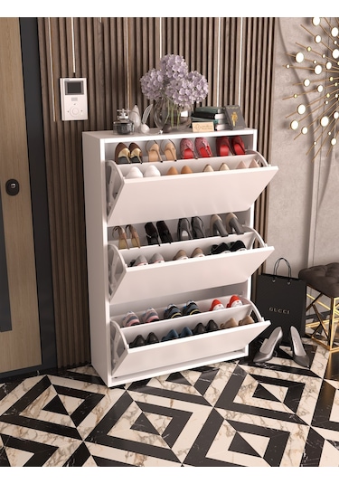 Skeche Düşer Kapak Ayakkabılık Raflı Ayakkabılık 3 Bölmeli Ayakkabılık Beyaz Beyaz Skeche Düşer Kapak Ayakkabılık Raflı Ayakkabılık 3 Bölmeli Ayakkabılık Beyaz Beyaz