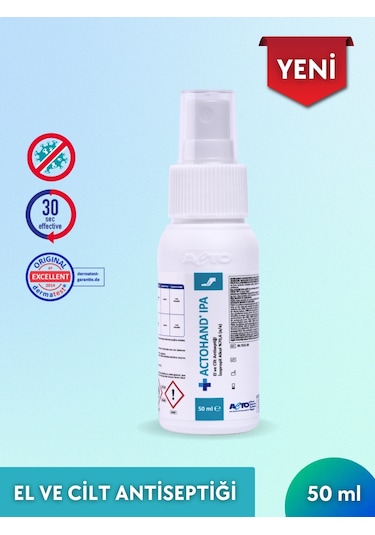 Acto Actohand Ipa El Ve Cilt Antiseptiği İzopropil Alkol %70.6 50 ML