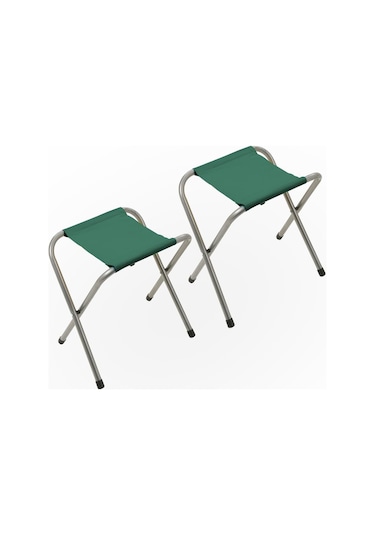 Exent Katlanır Balıkçı Kamp Piknik Taburesi 2'li Haki