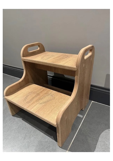 Montessori Basamak Tabure Çocuk Banyo Wc Lavabo Merdiven Yükselti