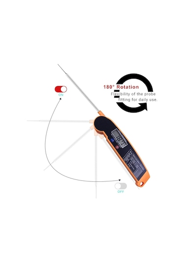 Mutfak için Termometre - Katlanabilir Dijital Gıda Termometresi