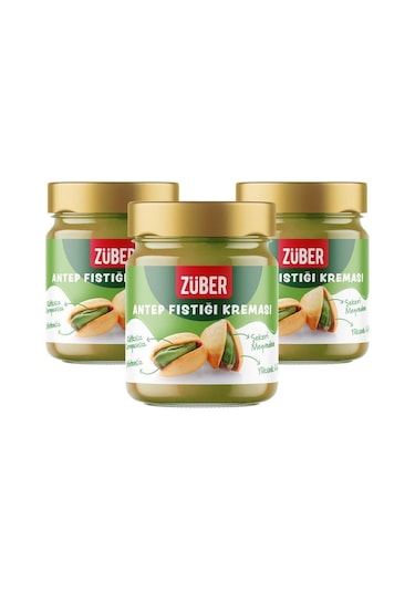Züber Antep Fıstığı Kreması 200 Gr X 3 Adet