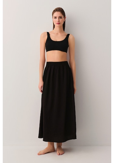 Suwen Harper Plaj Eteği Sba25650012 Siyah