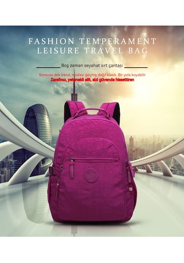 Lyon Sırtçantası Pratik Seyahatçantasıgri Açık Gri