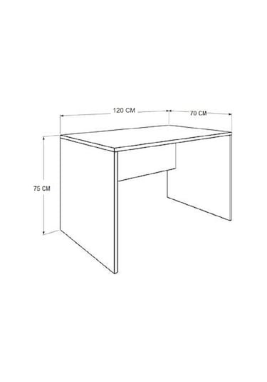 KOBİÇ ÇALIŞMA MASASI 120X70X75CM (BEYAZ) Beyaz