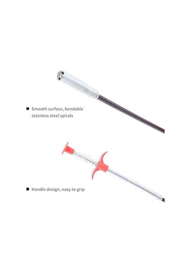 Yuntech01 Ev İçin Bıçaklı Kanal Açıcı, 1.6m Esnek Tel, Tuvalet Lavabo Mutfak Tıkanıklık Tamiri Araçları Diğer