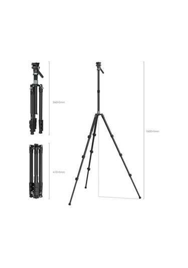 Smallrig 4221 Karbon Seyahat Video Tripod