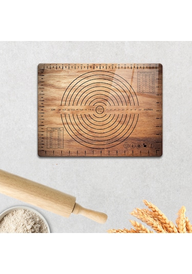 Cam Hamur Açma Matı Ahşap Görünümlü 30cm X 40cm