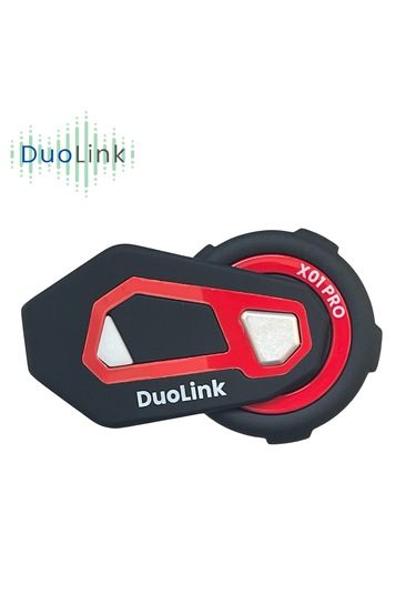 DuoLink X01 Pro İnterkom Bluetooth 6 Kişi Grup Motosiklet Kulaklık Müzik Paylaşımı Kask Intercom Sesli Yanıt