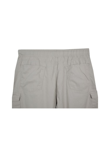 Kargo Cepli Büyük Beden Likralı Jogger Pantolon Taş