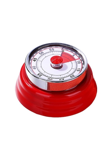 Wf Kırmızı Mekanik Klasik Zilli Mutfak Zamanlayıcı Timer Thr301
