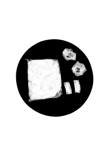 Yaleker Tek Kullandım Plastik Su Geçirmez Kulak Koruyucu - Saç Boyama, Bakımı İçin 100 Adet Şeffaf Paket Şeffaf