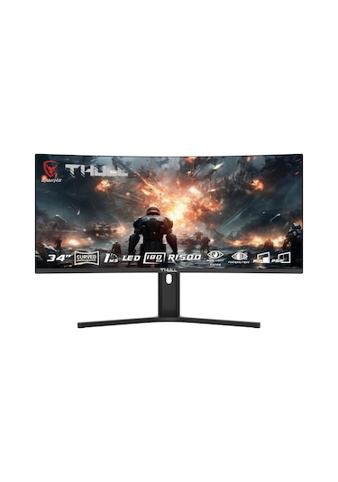 Thull Vision TJ-WQHD34C-180 34" 1 MS 2K Curved 180 Hz Oyuncu Monitörü