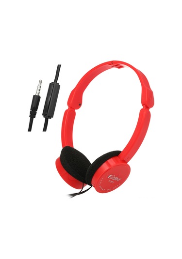 Geeroyoo Kubıte T-111 Katlanabilir 3.5mm Kulaklık, Yüksek Ses Kalitesi Ve Taşınabilir Tasarım, Kırmızı