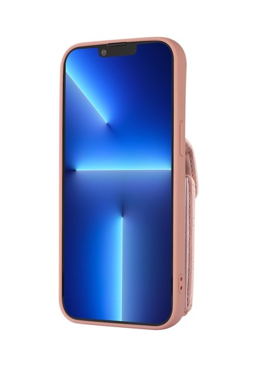 İphone 13 Pro Max İçin Kart Tutucu Deri Telefon Kılıfı Çok Renkli