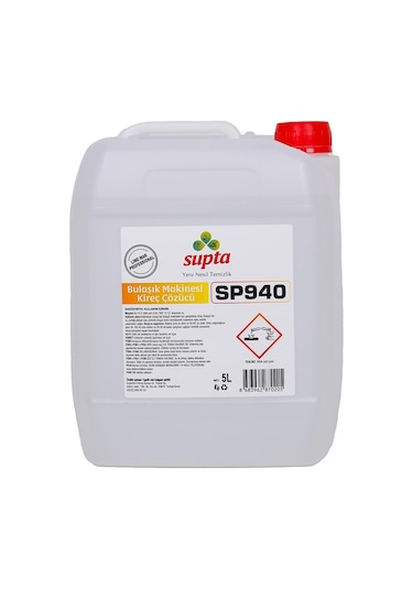 Supta Endüstriyel Bulaşık Makinesi Kireç Çözücü 5 L