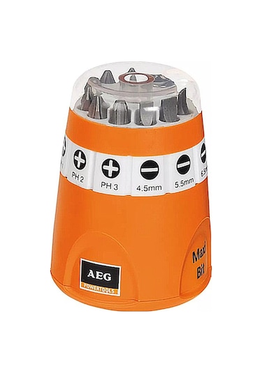 AEG Bits Uç Seti 10 Parça 1/4 Matkap Vidalama Ucu Seti 25 mm