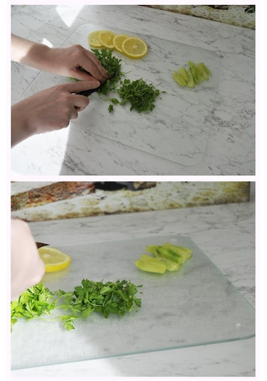 30X40 Cm Buzlu Cam Kesim Tablası