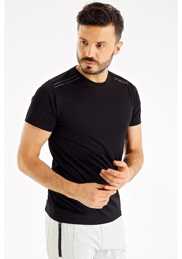 Uhlsport Erkek Günlük T-shirt Kevin M 3202110 Siyah