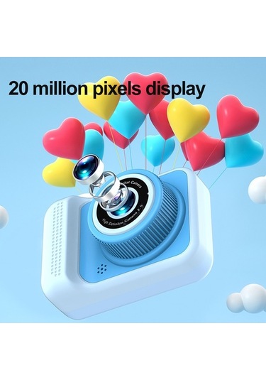 Trendooze Springsun 1080p 20mp Dijital Çocuk Kamerası 4x Dijital Zoom 2.0in Ips Ekran Çift Lens Eo