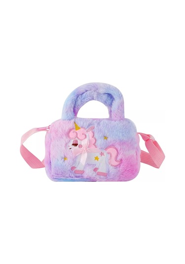 Animakids Kız Çocukları İçin Peluş Çanta Unicorn. 210671373 Leylak
