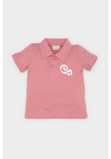 DeFacto Erkek Bebek Polo Yaka Baskılı Pike Kısa Kollu Tişört E5314A525SMBR96