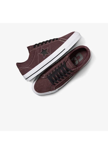Converse One Star Pro Unisex Kahverengi Süet Günlük Sneaker A10575c Kahverengi