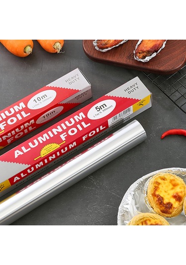 Symbee Ev Fırını Ve Barbekü İçin 5 Metre Lüx Alüminyum Folyo Kağıdı - Kutu Paketli, Kullanıması Kolay, Dayanıklı, Ev Kullanıma Uygun Çok Renkli