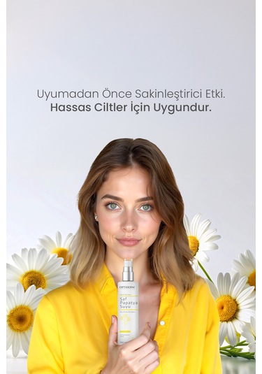 Optiderm Papatya Suyu Saç Ve Yüz Toniği %100 Doğal Ve Saf 150 Ml