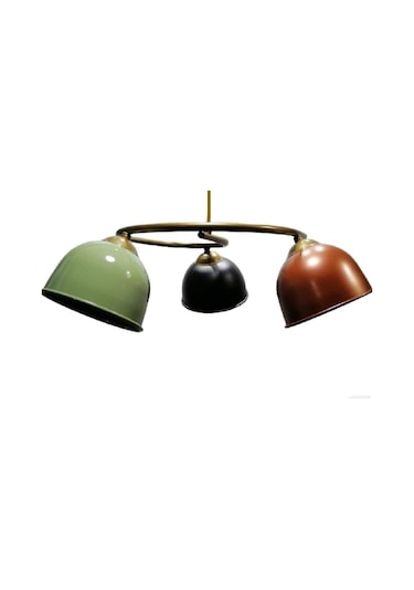 Riolight Modern Üçlü Renkli Başlık Metal Sarkıt Avize (551336323)