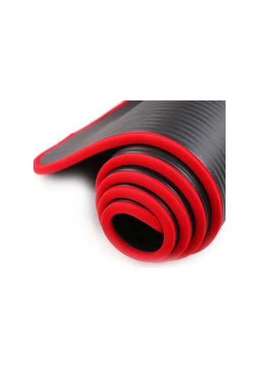 Ranyeek Sıçramaz Dikişli Yoga Mat 183x61x1cm: Kaymaz Yüzey, Omuz-diz Koruma, Taşıma Askısı Ve Ağıllı Çanta İle Siyah Çok Renkli