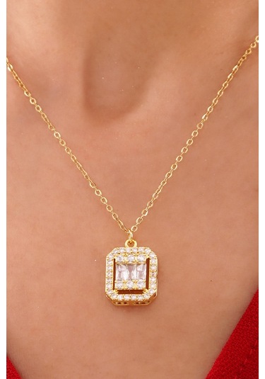 Bhs Life Zirkon Baget Taşlı Kolye