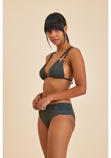 Maldives Lacivert Dolgusuz Üçgen Bikini Takım Lacivert