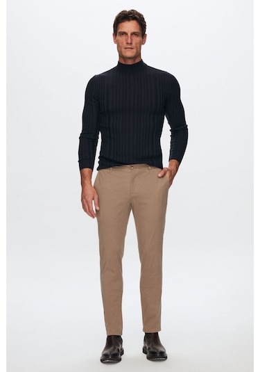 D's Damat Slim Fit Fitilli Erkek Kazak Lacivert 5HF06ORT64100 Lacivert