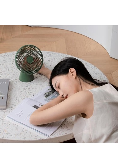 Usb Masaüstü Fan Rainforest Versiyonu Mini Fan Şarj Edilebilir El Çıkarılabilir Süper Rüzgar Sessiz Hayranları Soğutucu Ev Için Fanlar 5987 Beyaz